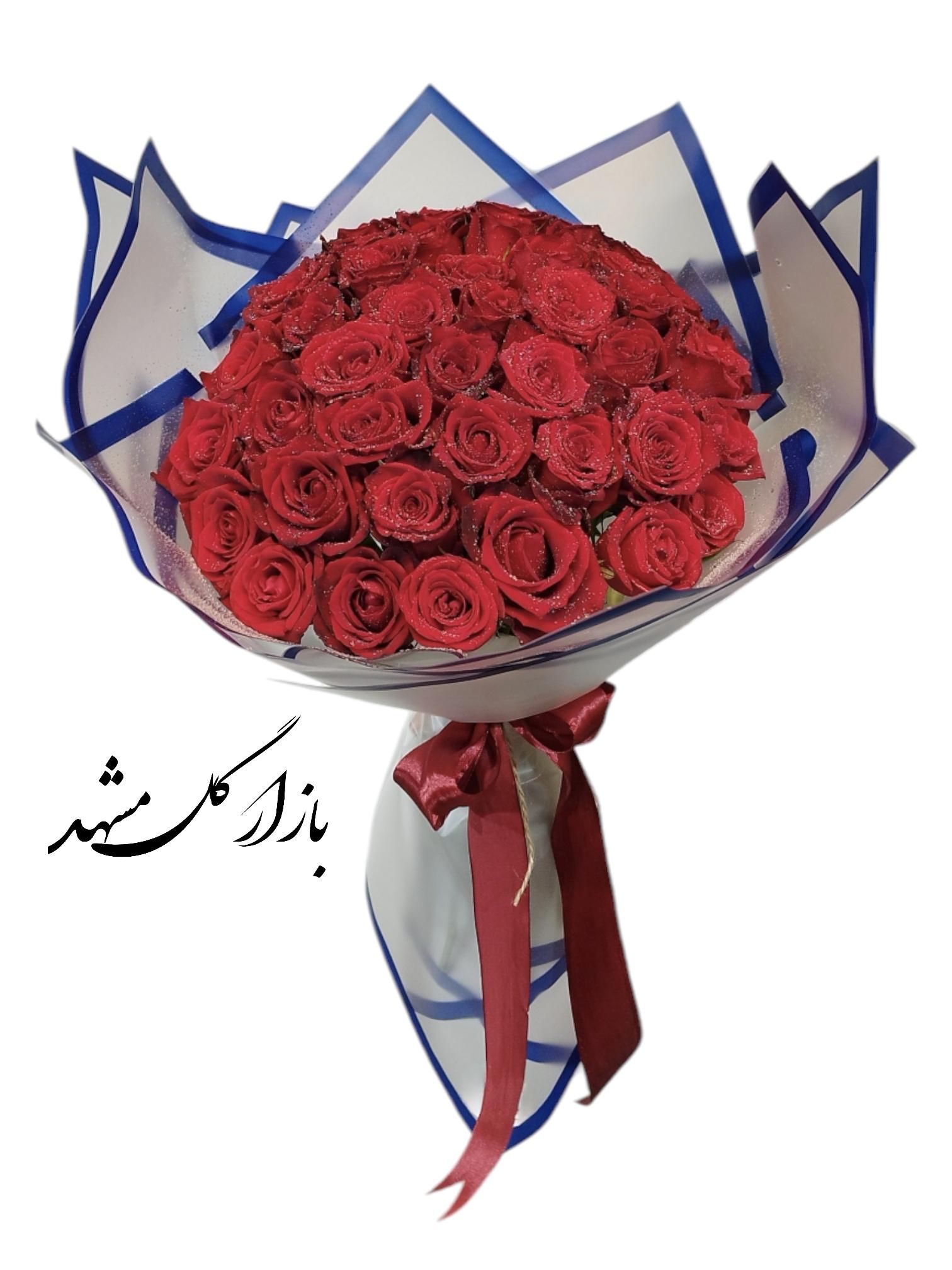 دسته گل 50 شاخه ارزان بازار گل مشهد