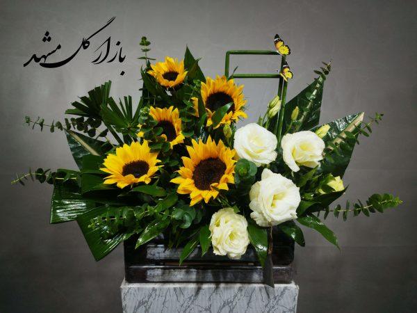 باکس گل آفتابگردون بازار گل مشهد