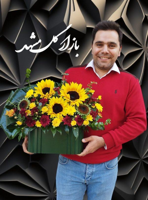 باکس گل تبریک بازار گل مشهد
