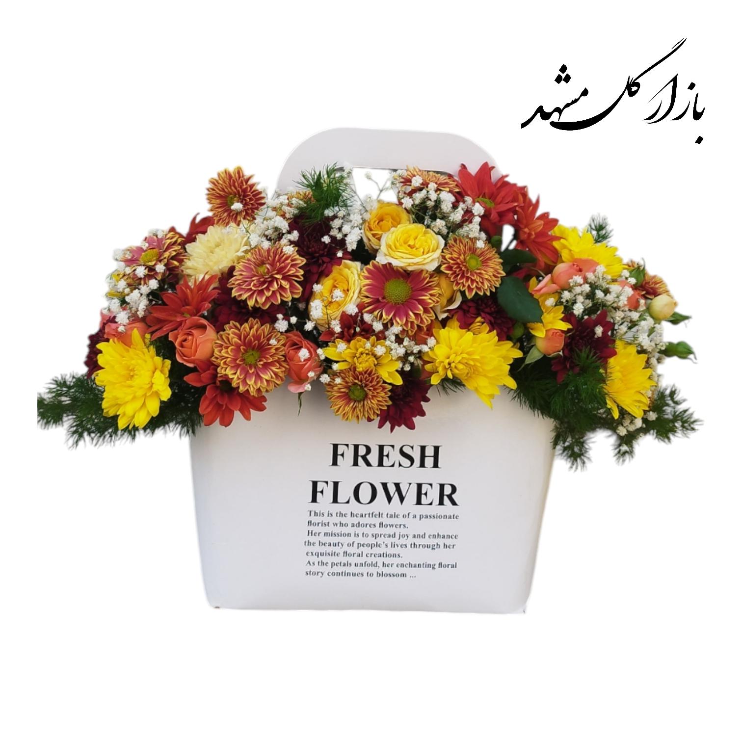 فرش فلاور تم صورتی بازار گل مشهد