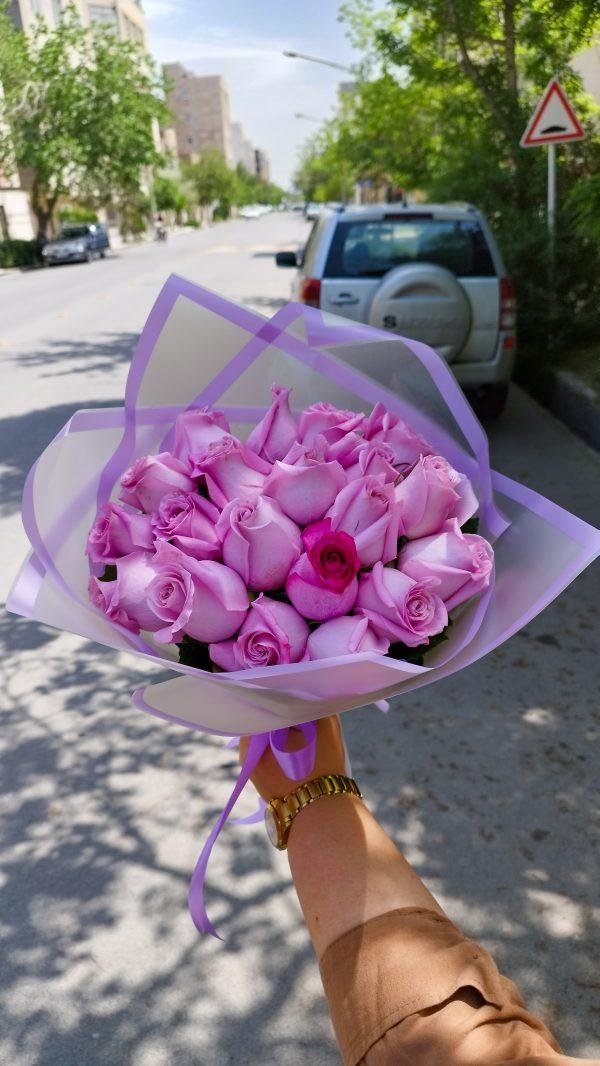 دسته گل 20 شاخه رز هلندی - Image 9