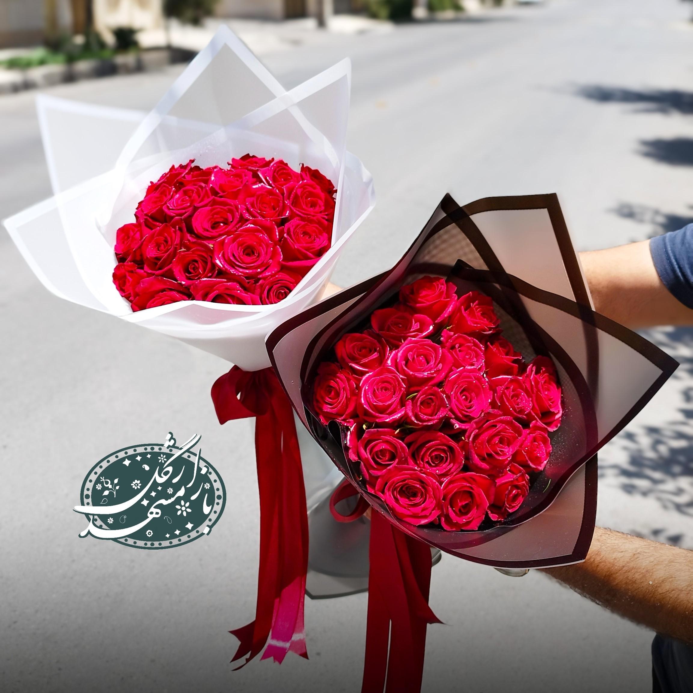 دسته گل رز گلفروشی مشهد